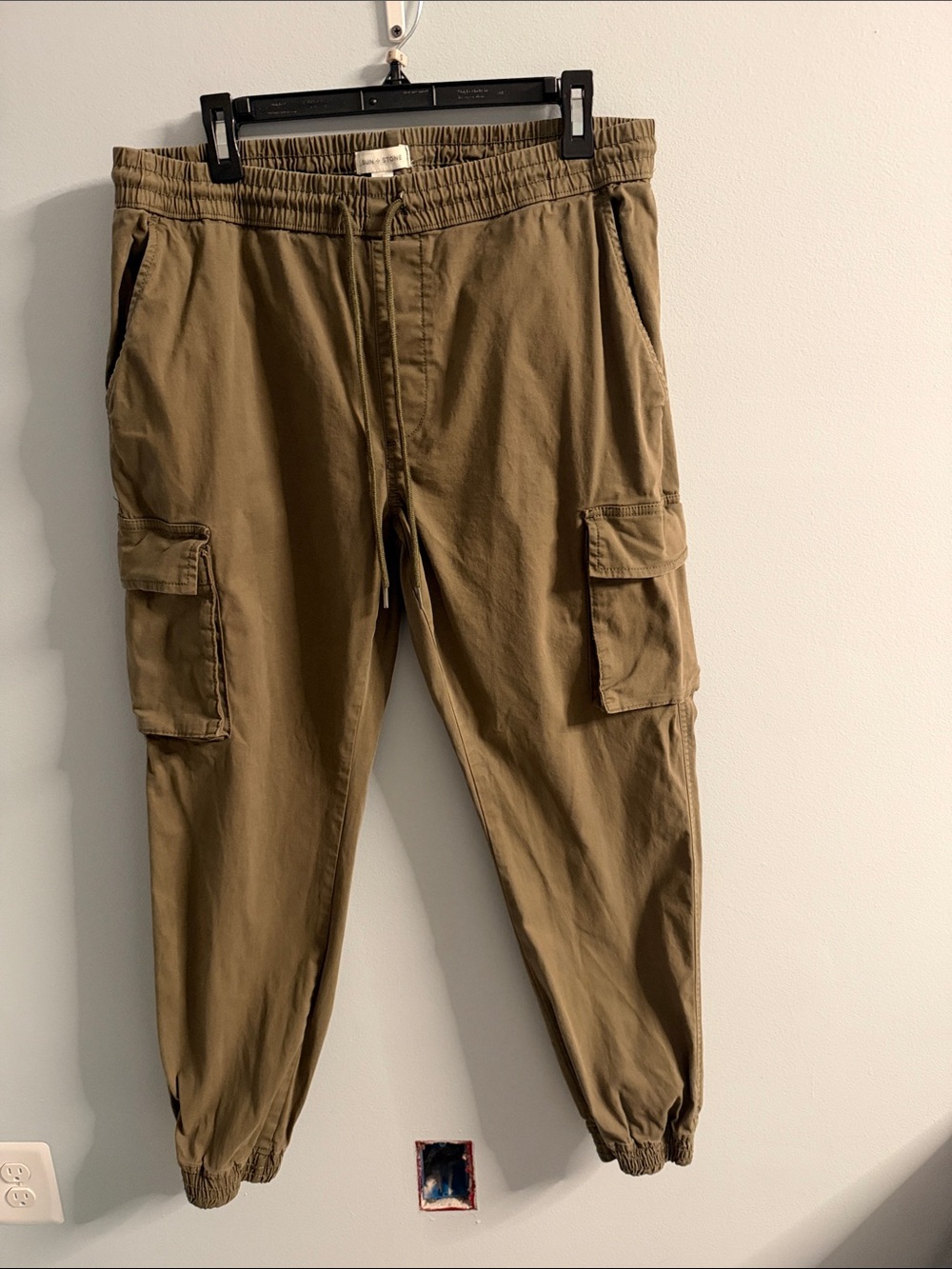 Sun + Stone Olive Green Cargo Joggers